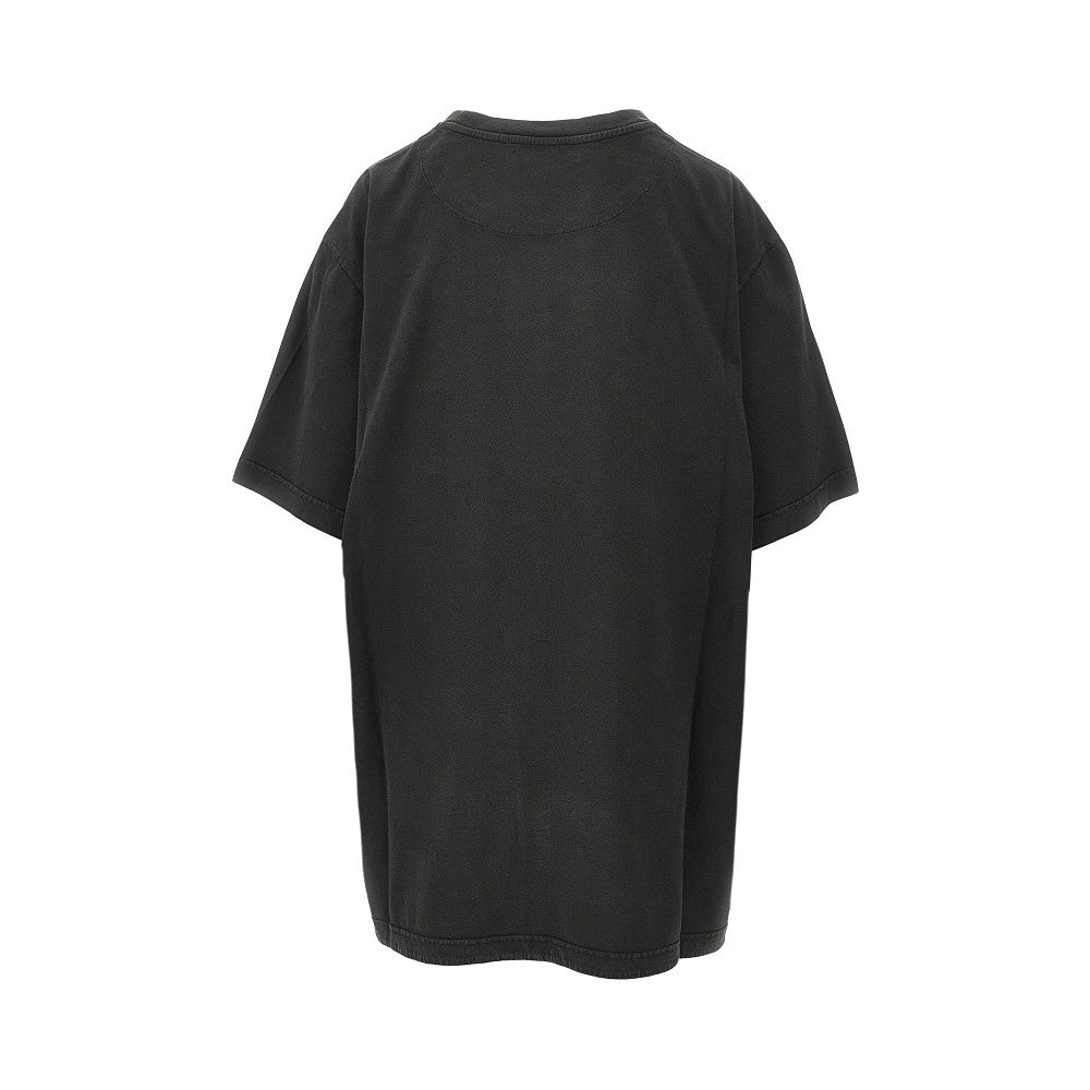 Oversized T-shirt with moulded hem