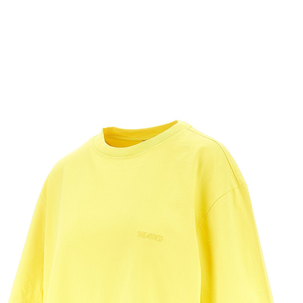 Oversized T-shirt with moulded hem