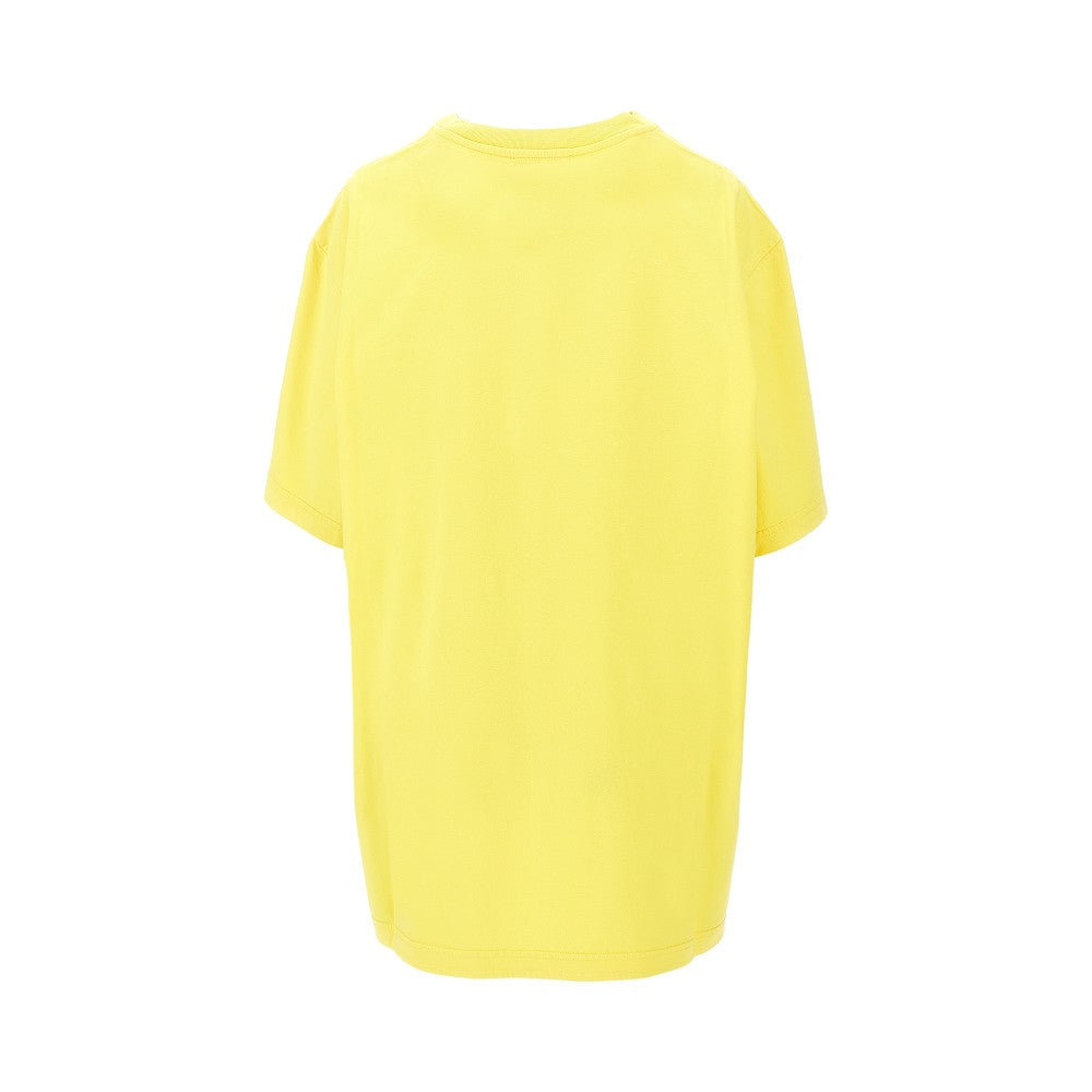 Oversized T-shirt with moulded hem