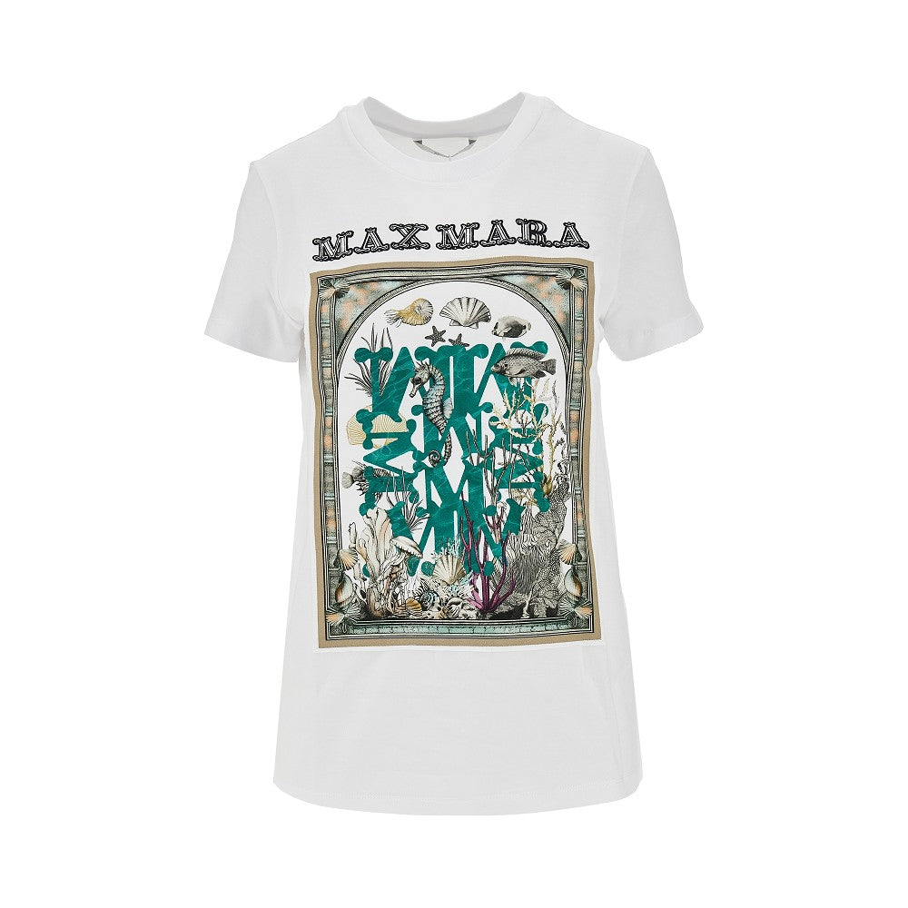 T-shirt in jersey con stampa