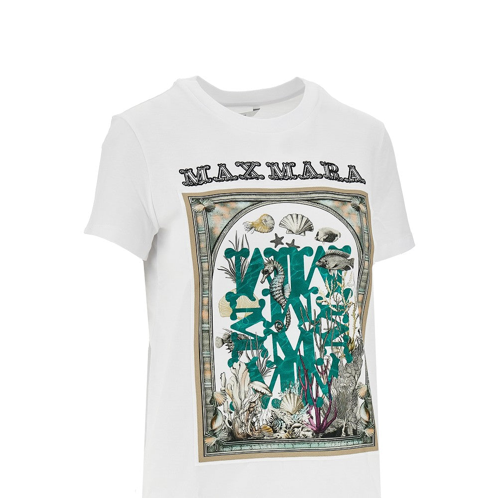 T-shirt in jersey con stampa