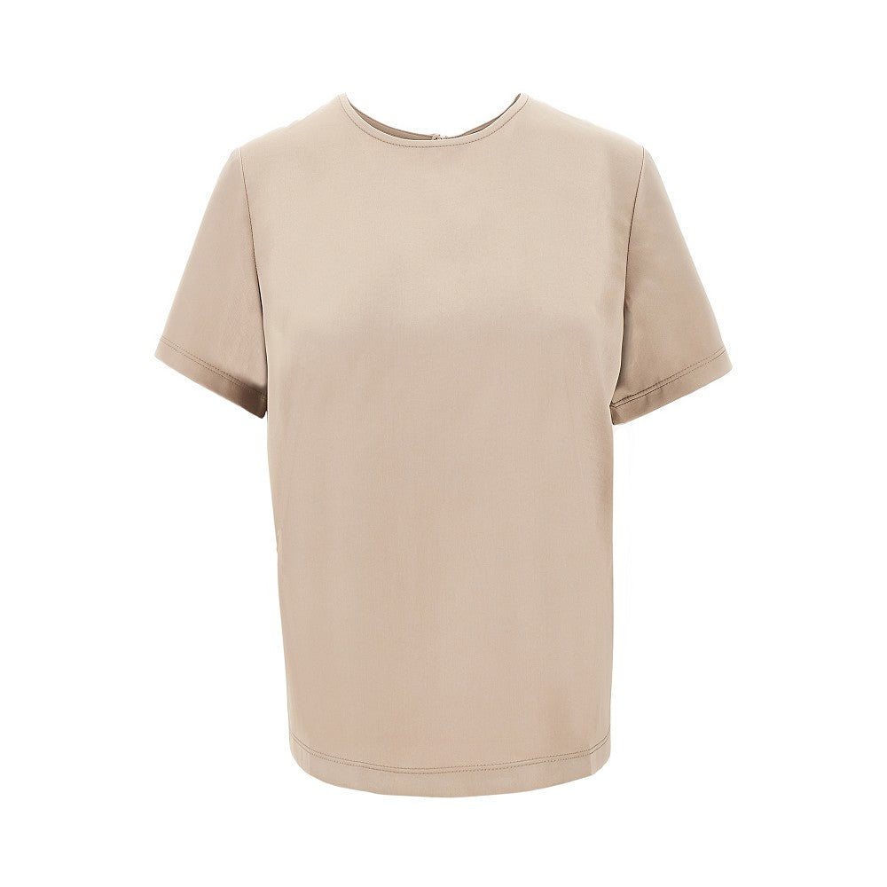 T-shirt in raso e jersey