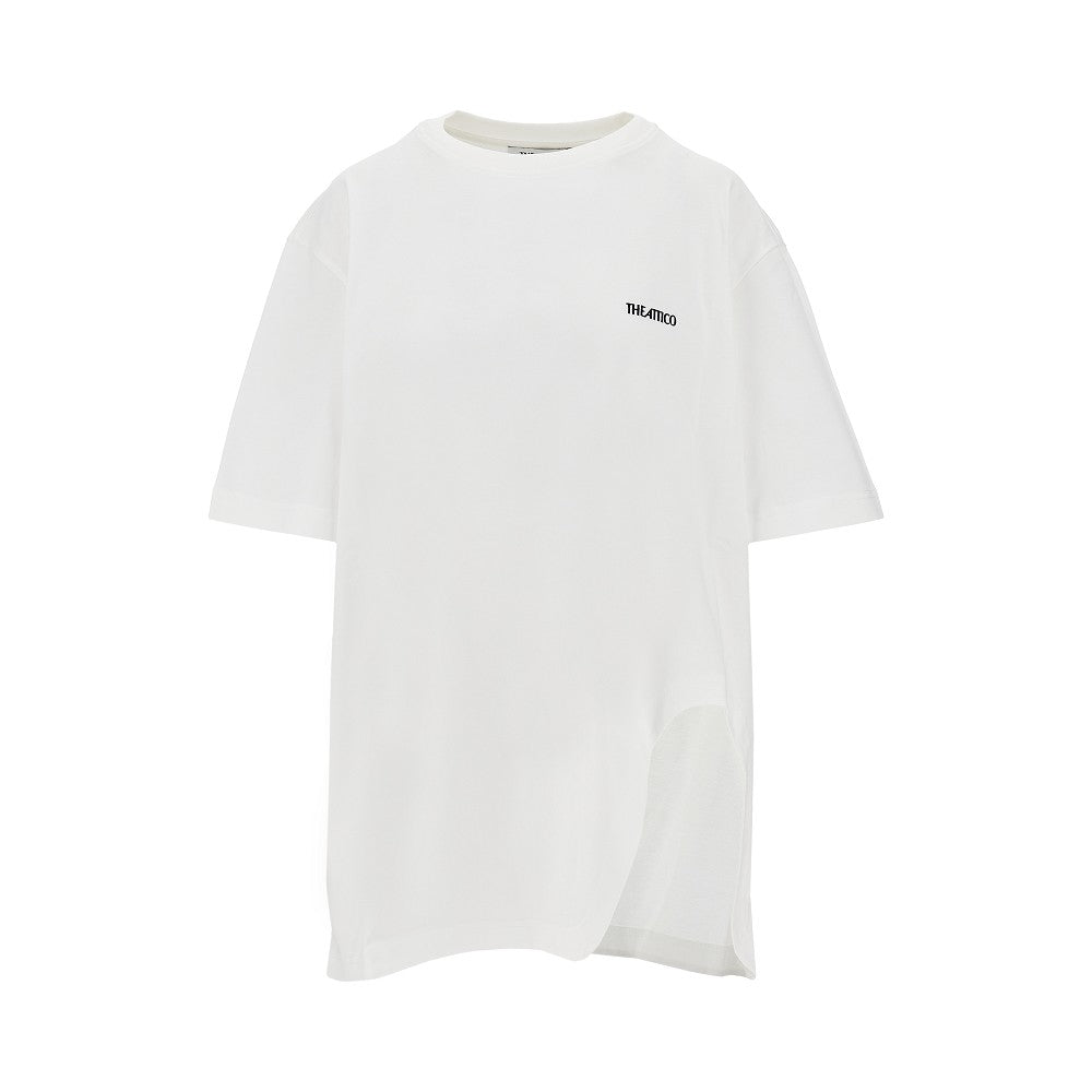 Oversized T-shirt with moulded hem
