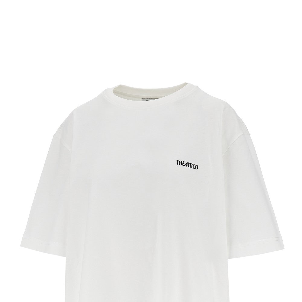 T-shirt oversize con orlo sagomato