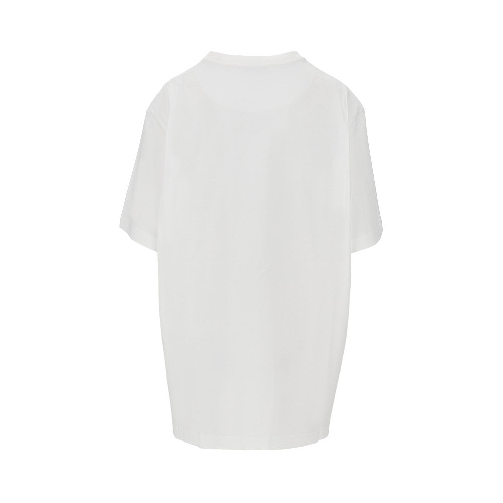 Oversized T-shirt with moulded hem