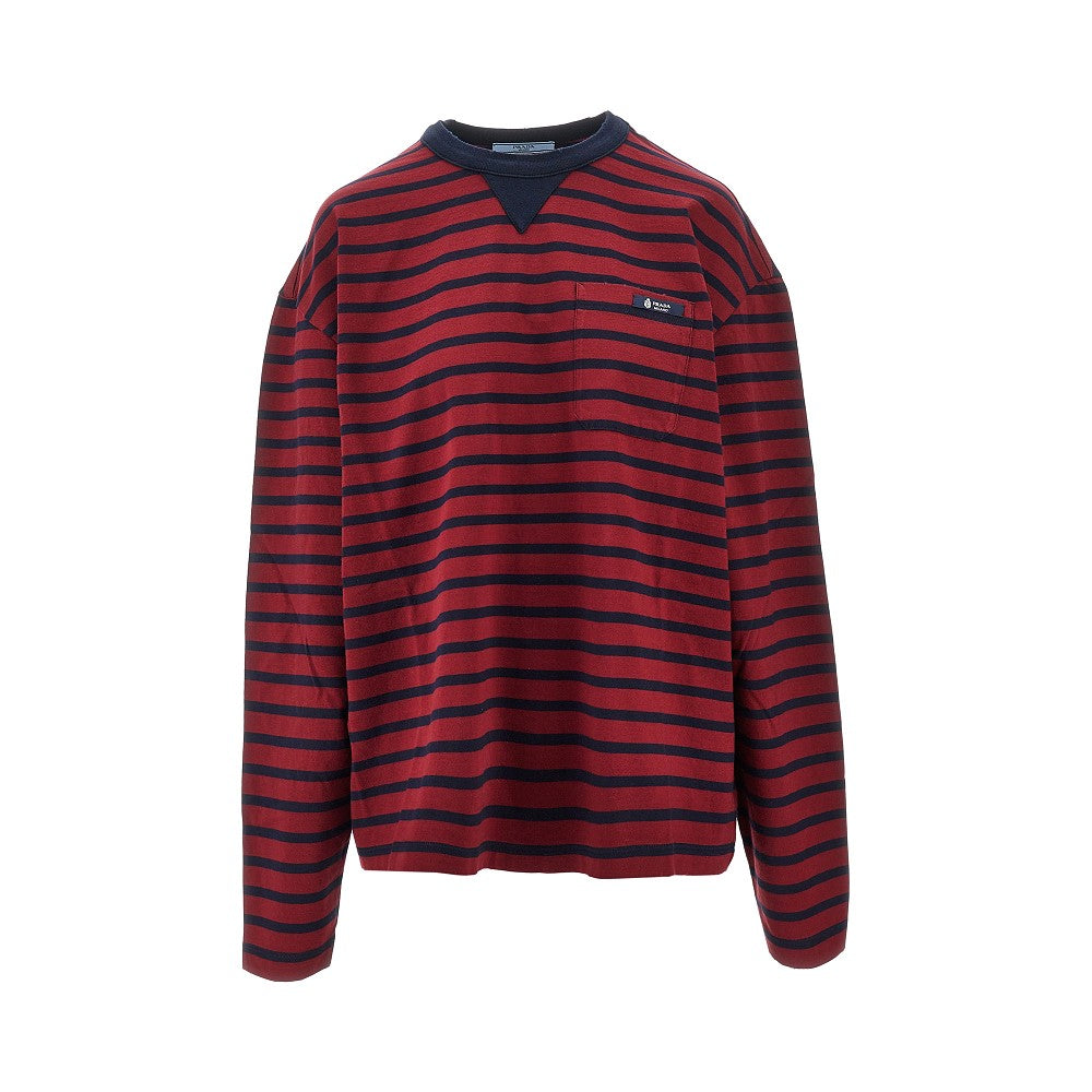 T-shirt oversize con motivo a righe