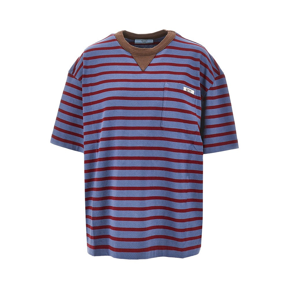 T-shirt oversize in jersey a righe