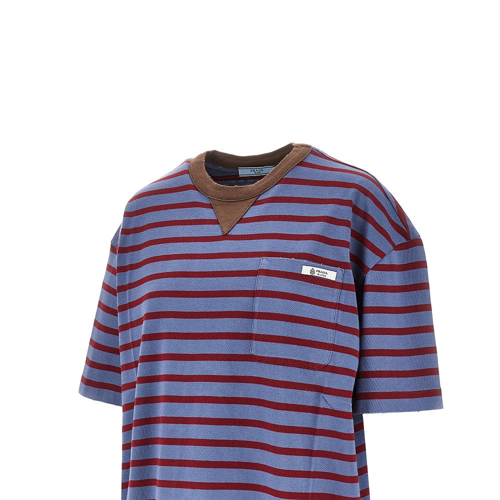 T-shirt oversize in jersey a righe