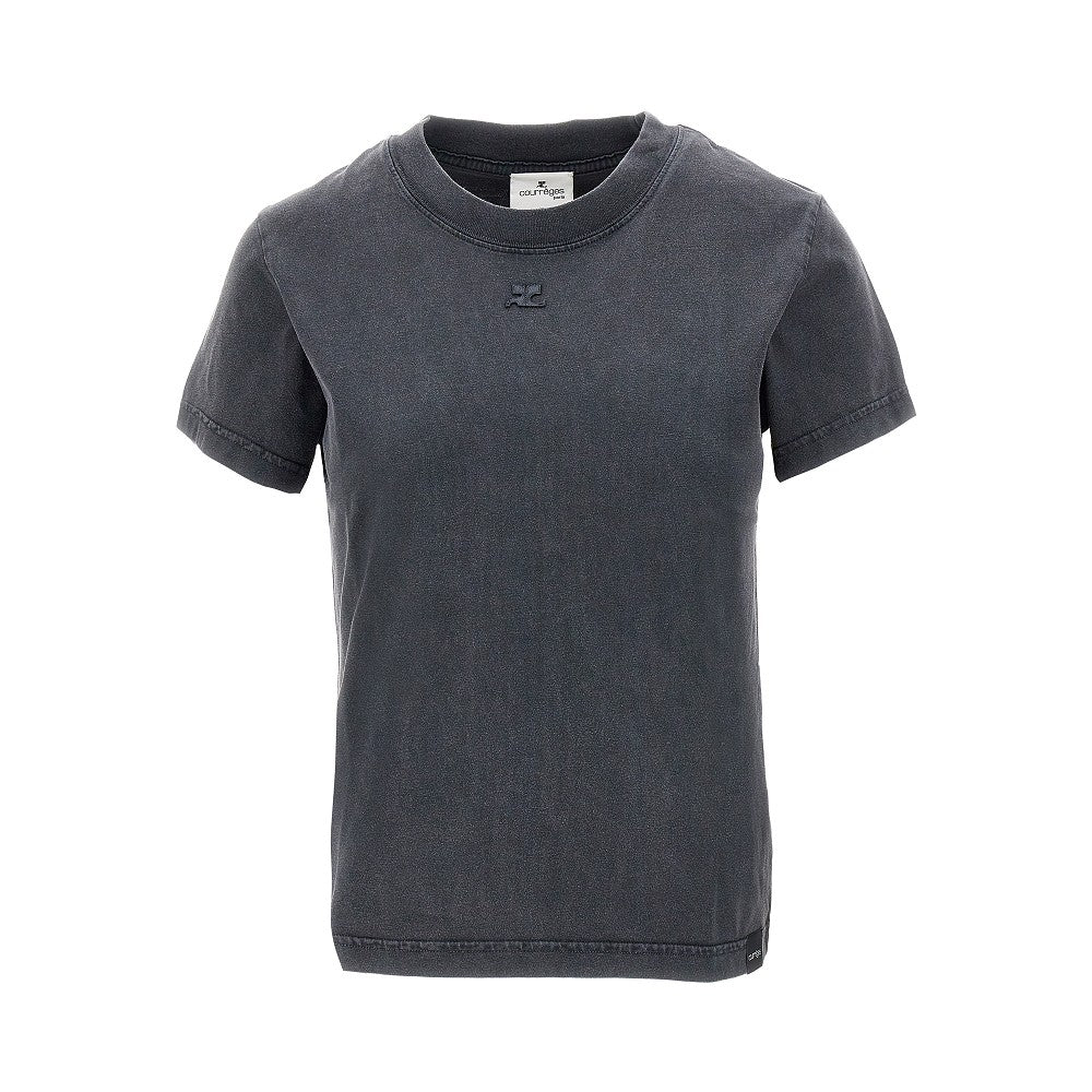 Stone washed jersey T-shirt