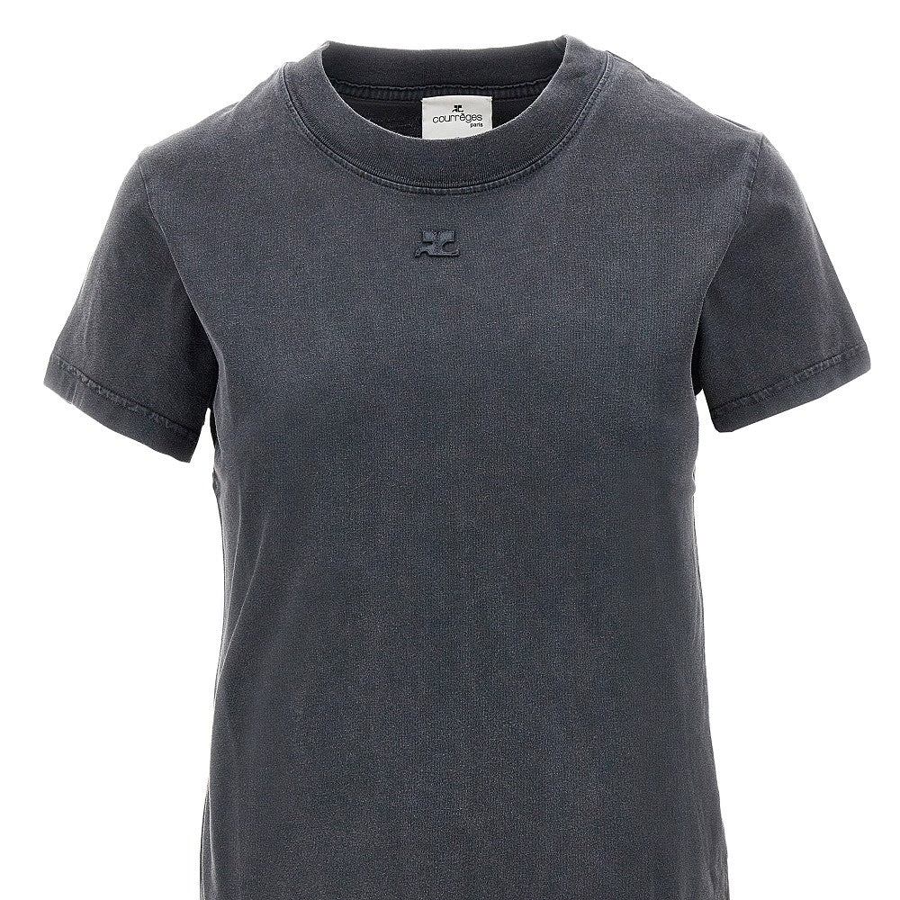 Stone washed jersey T-shirt