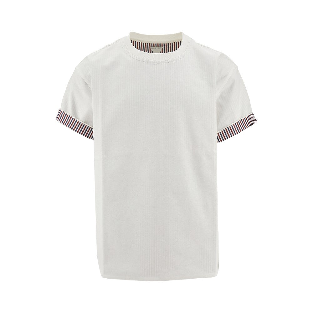 T-shirt with striped lining