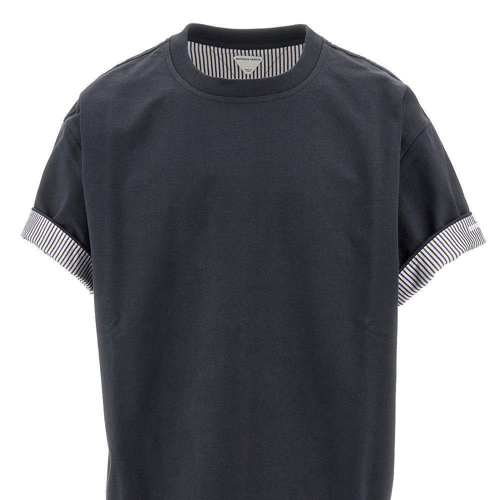 T-shirt with striped lining