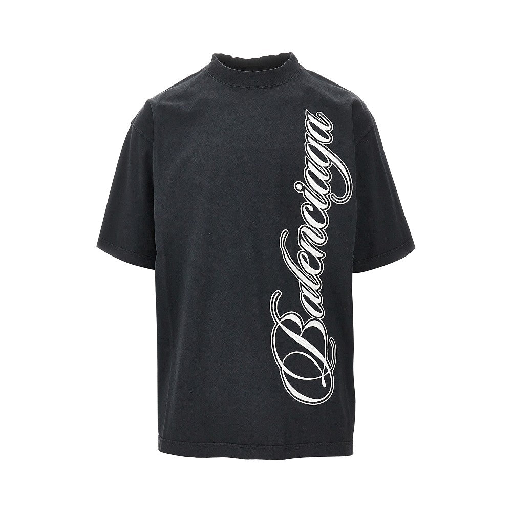 T-shirt con ricamo Cursive