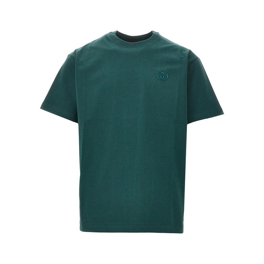 T-shirt con ricamo Incrocio GG