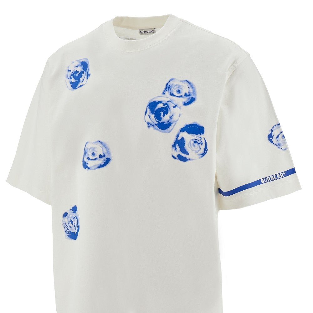 T-shirt con stampa rose