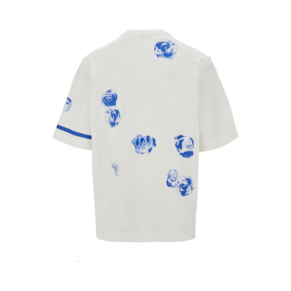 T-shirt con stampa rose