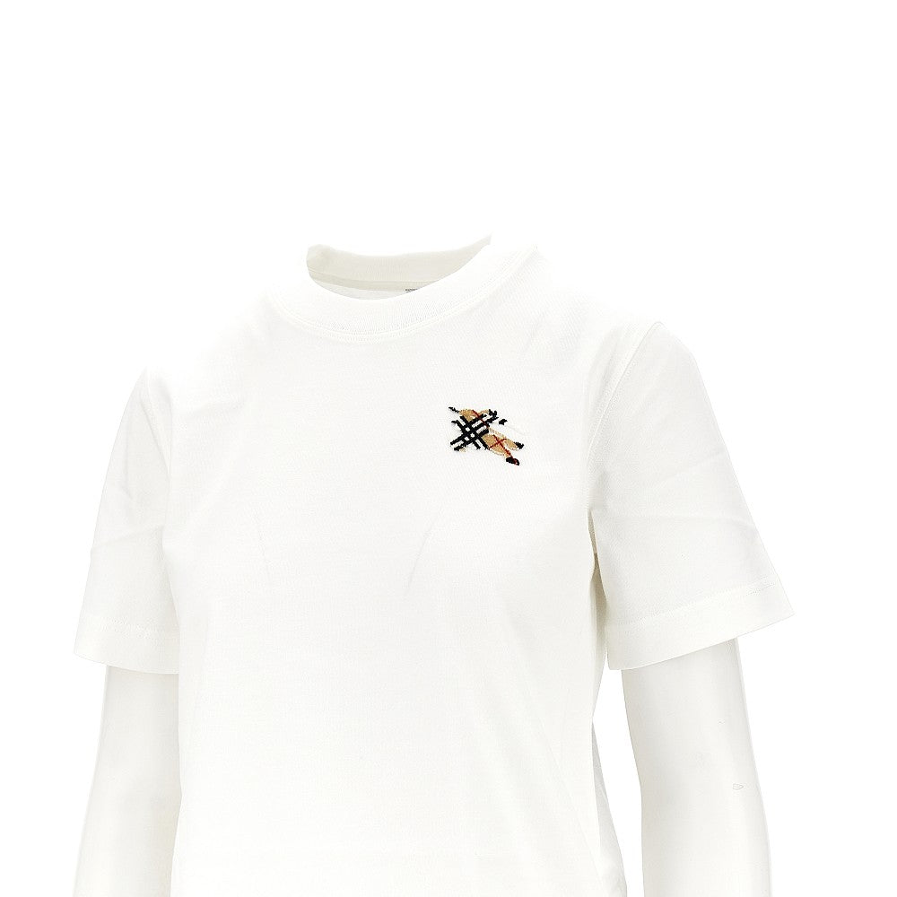 T-shirt con ricamo Knight Check