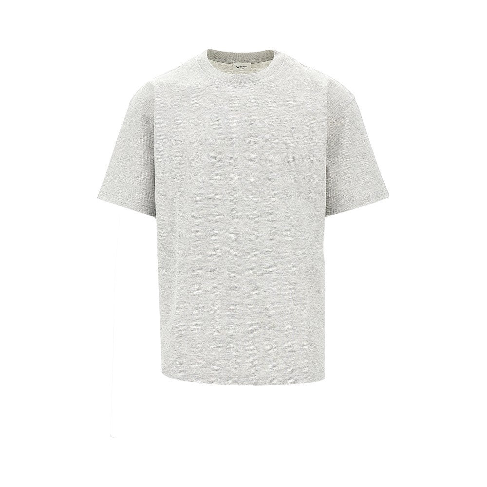 T-shirt in piquet con ricamo Cassandre