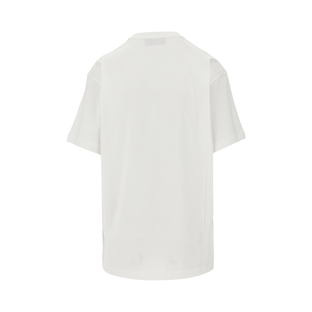 T-shirt con stampa Web e Morsetto