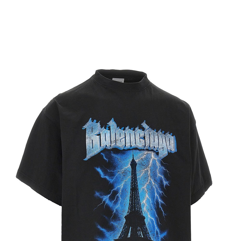 'Paris Thunderstorm' oversized T-shirt