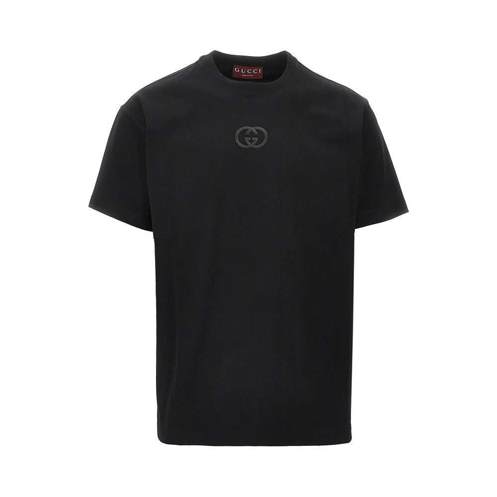 T-shirt con ricamo Incrocio GG