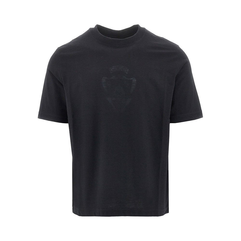 T-shirt con stemma devoré