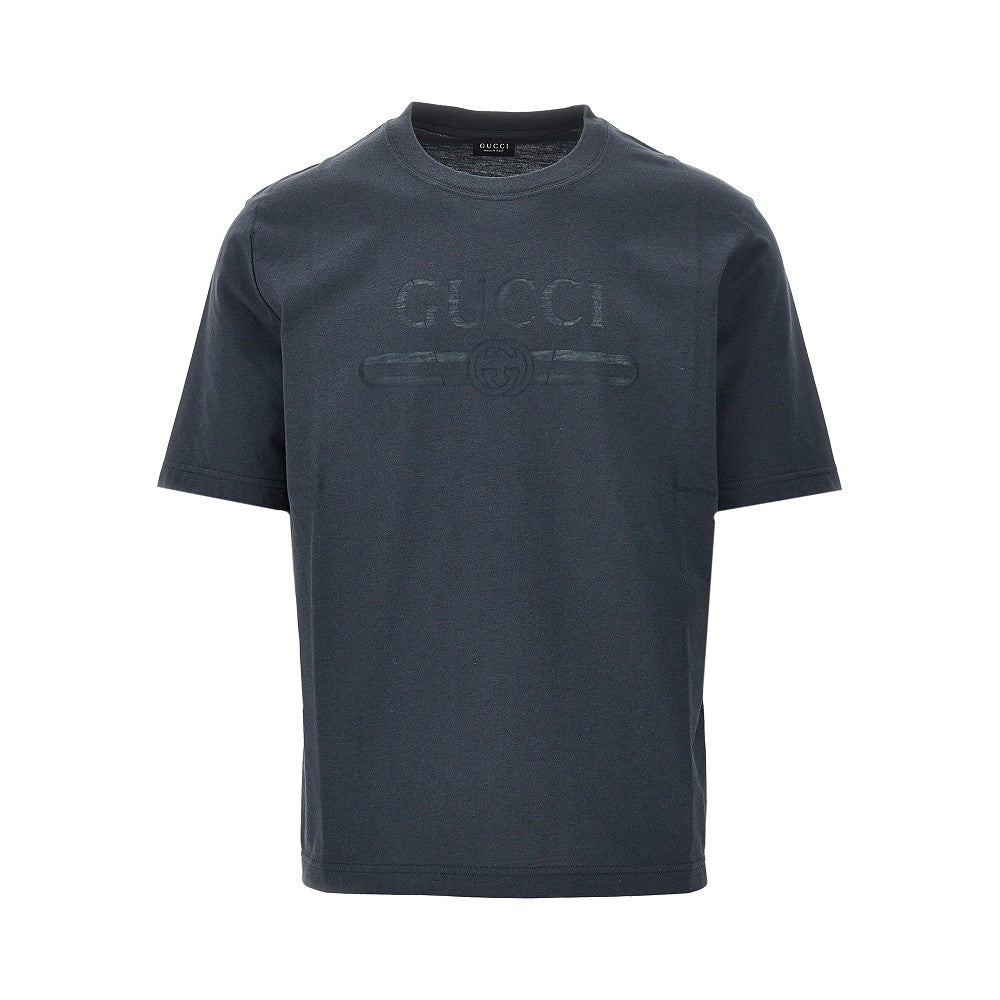 Devoré crest T-shirt