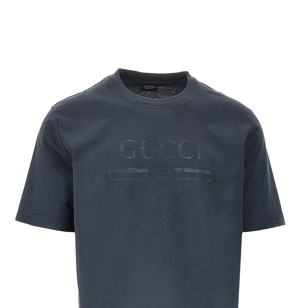 Devoré crest T-shirt