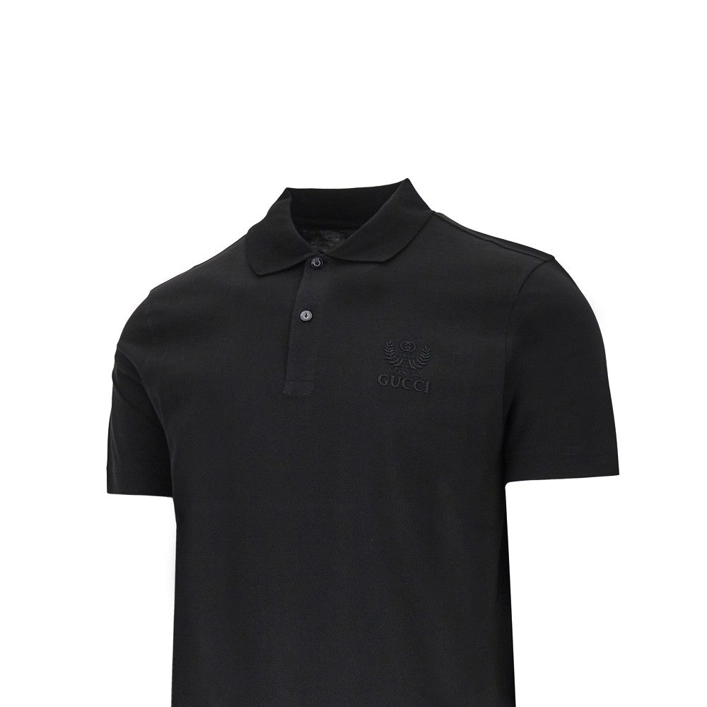 Polo in jersey di cotone con ricamo logo