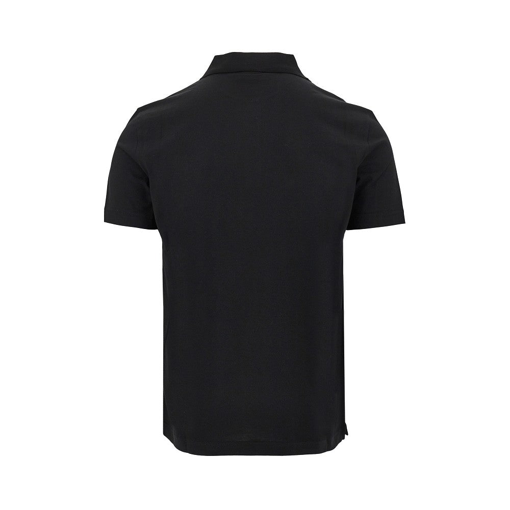 Polo in jersey di cotone con ricamo logo