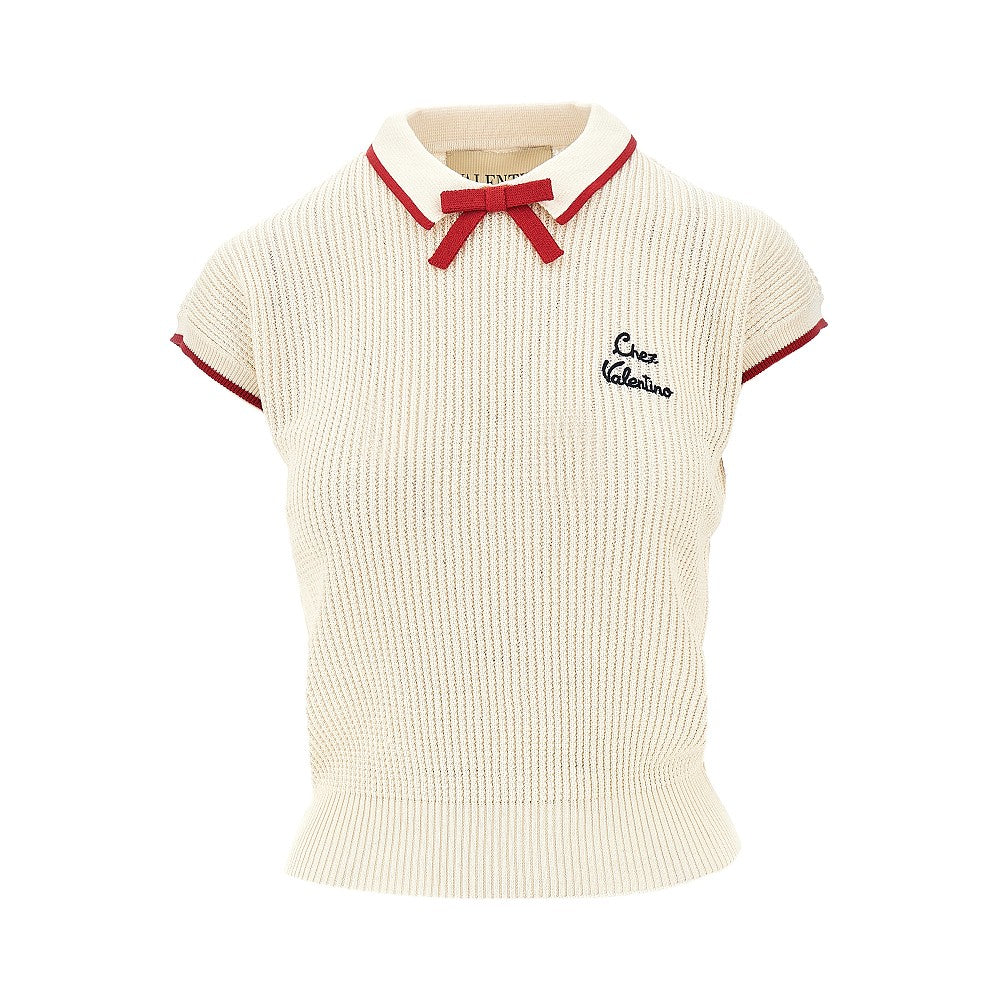 Top in maglia con ricamo Chez Valentino