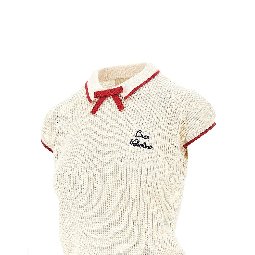 Top in maglia con ricamo Chez Valentino