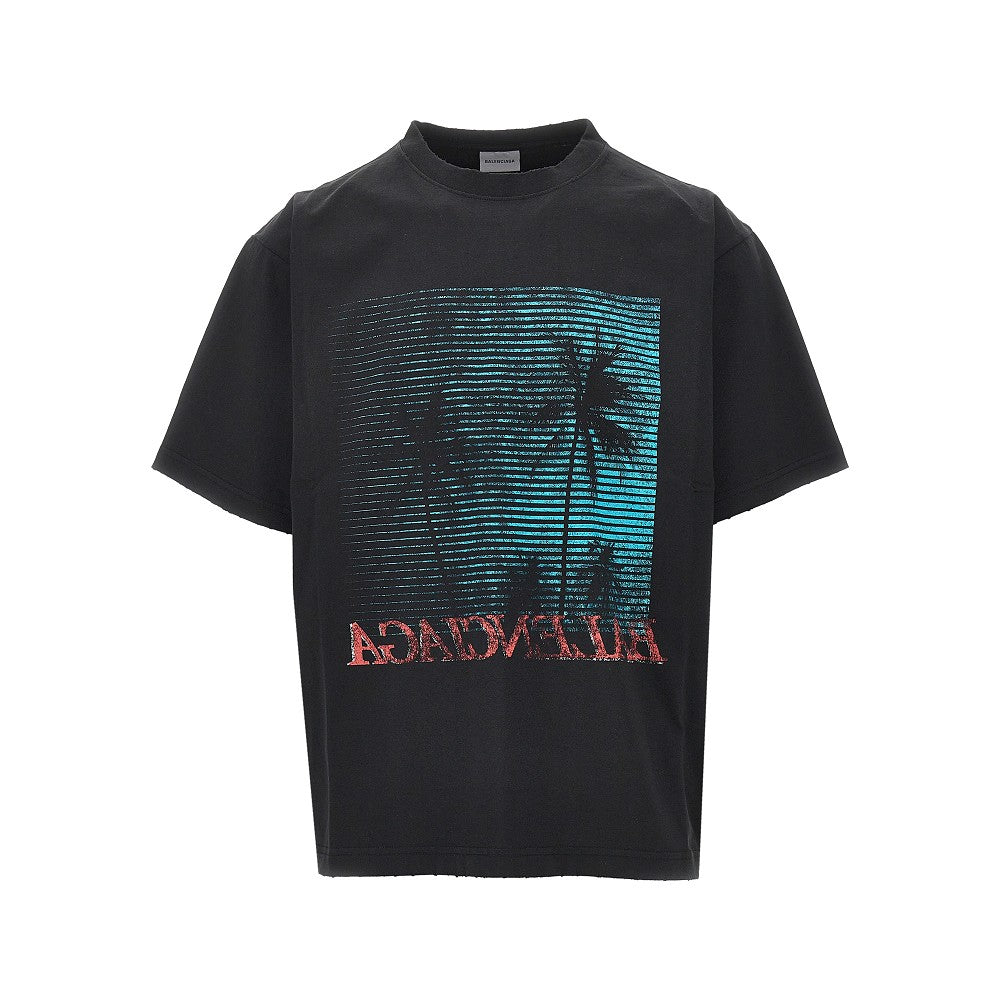 Front print oversized T-shirt