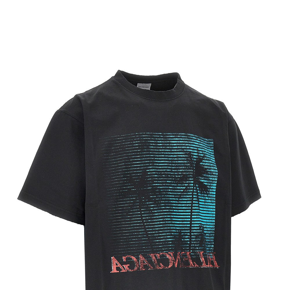 Front print oversized T-shirt
