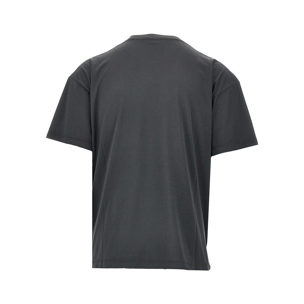 T-shirt con logo glitterato
