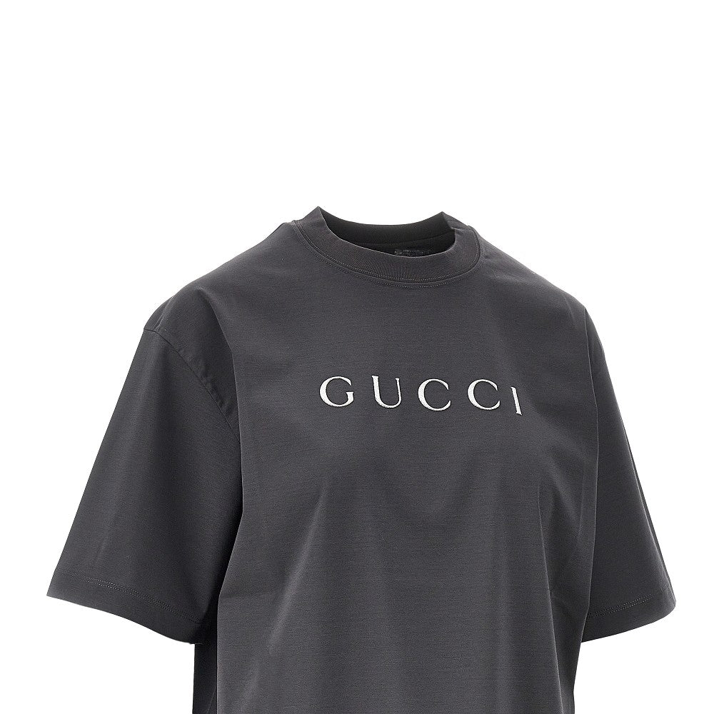 T-shirt con stampa glitterata