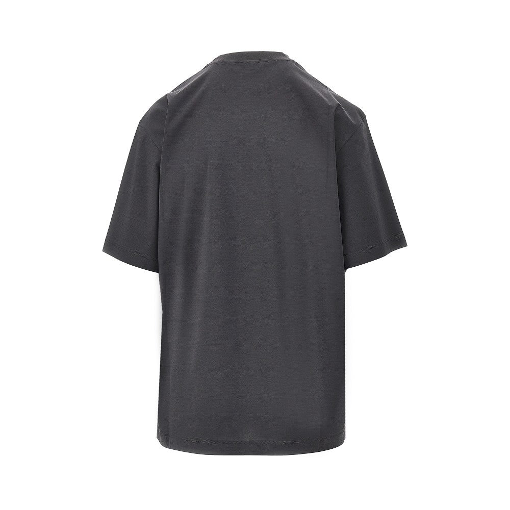 T-shirt con stampa glitterata