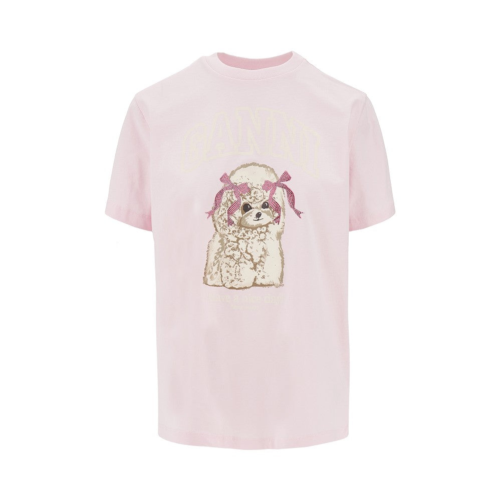 T-shirt con stampa Poodle