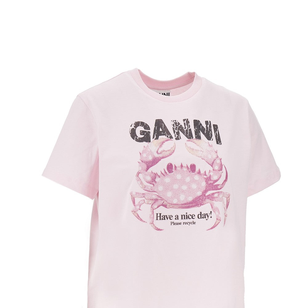 Jersey T-shirt with 'Crab' print