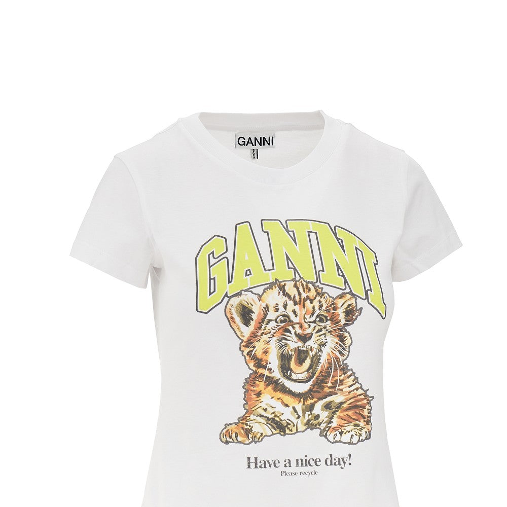 T-shirt in jersey con stampa 'Tiger'