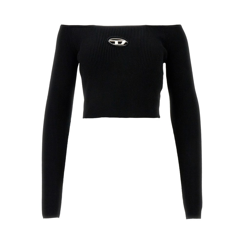Top cropped in maglia 'Vera'