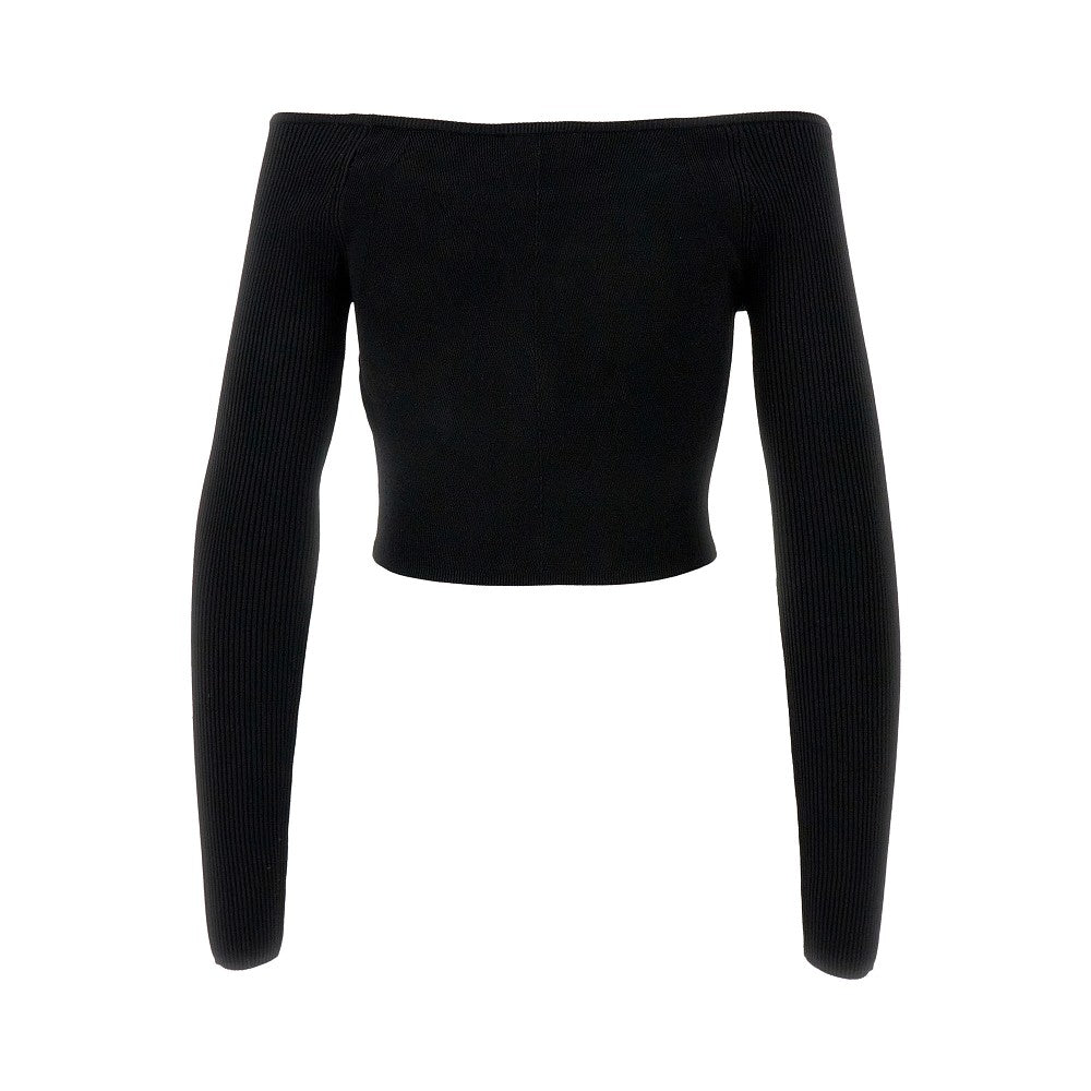 Top cropped in maglia 'Vera'