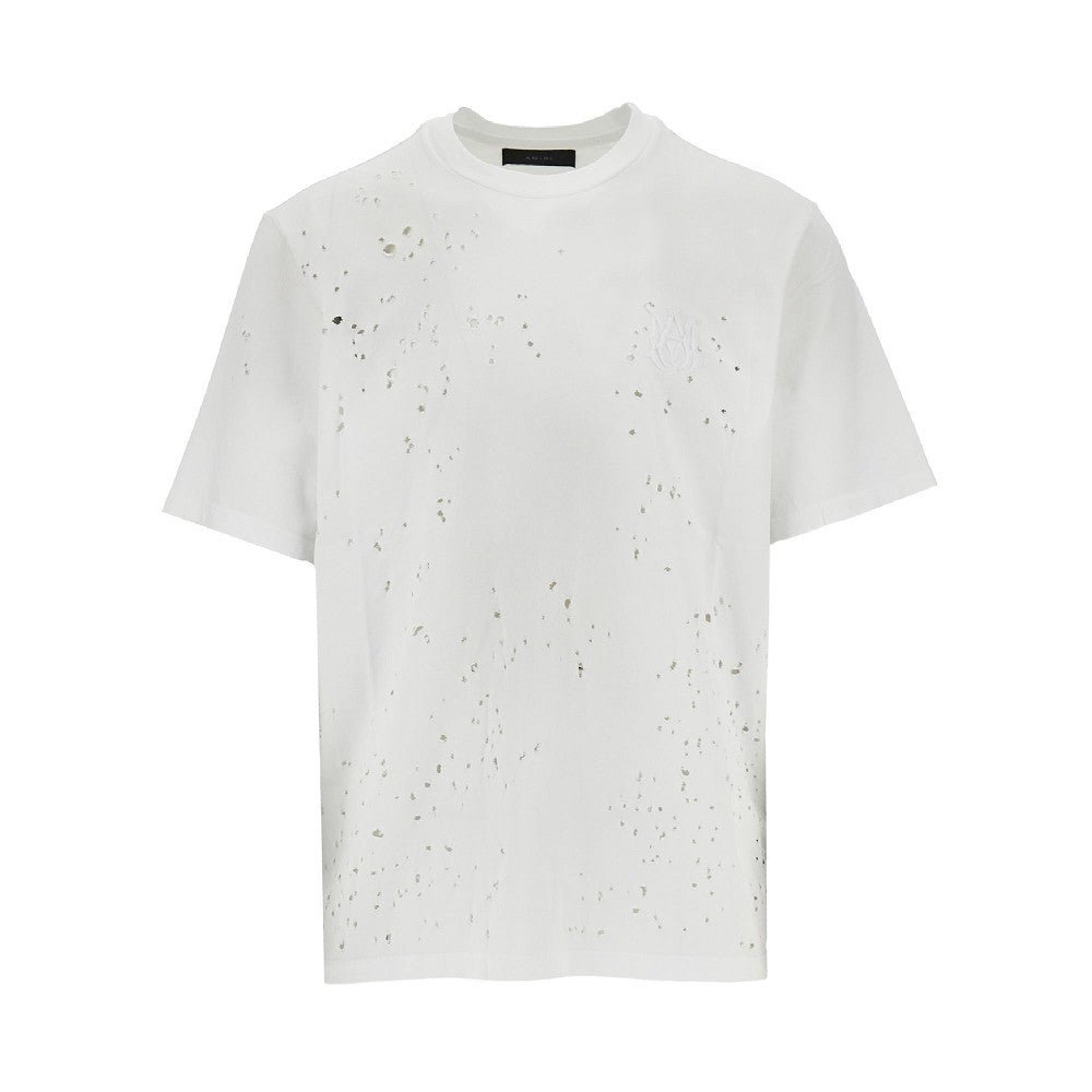 'MA Shotgun' embroidered T-shirt