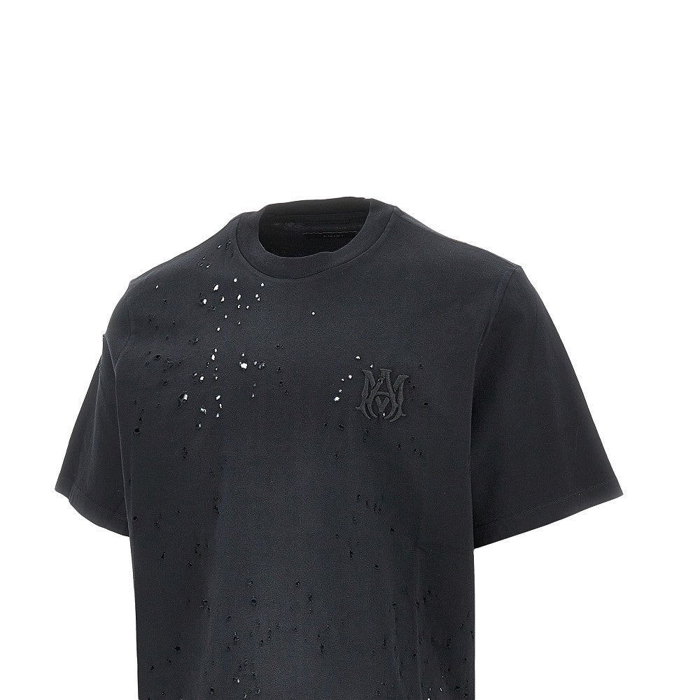 'MA Shotgun' embroidered T-shirt