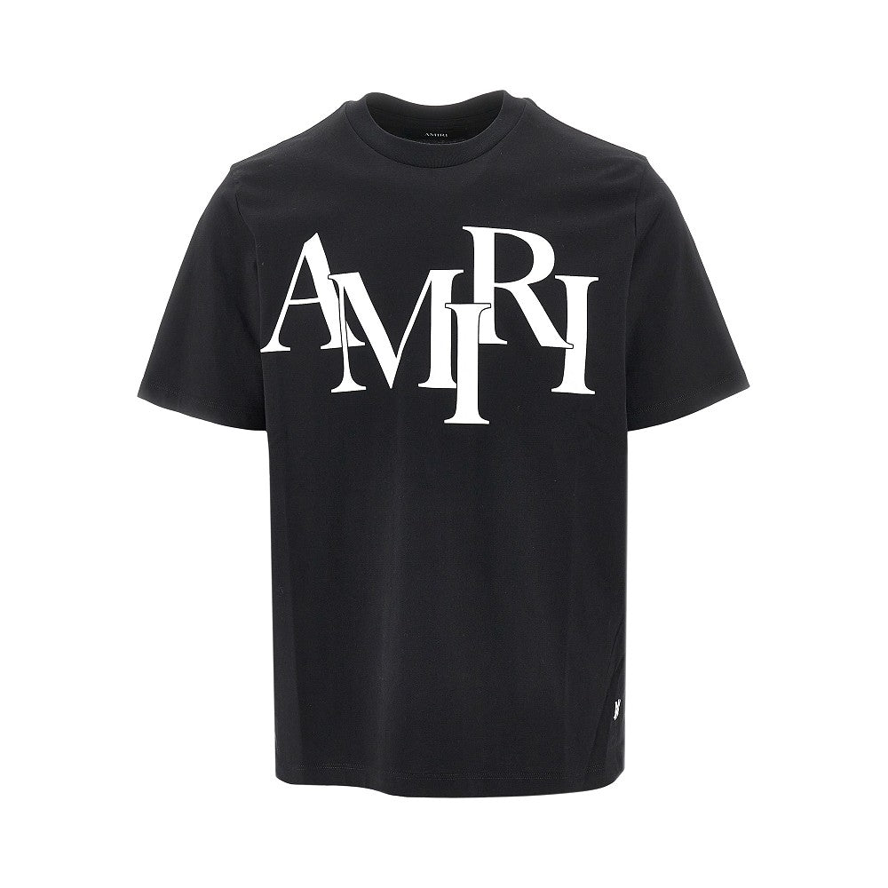 T-shirt con stampa 'Staggered Logo'