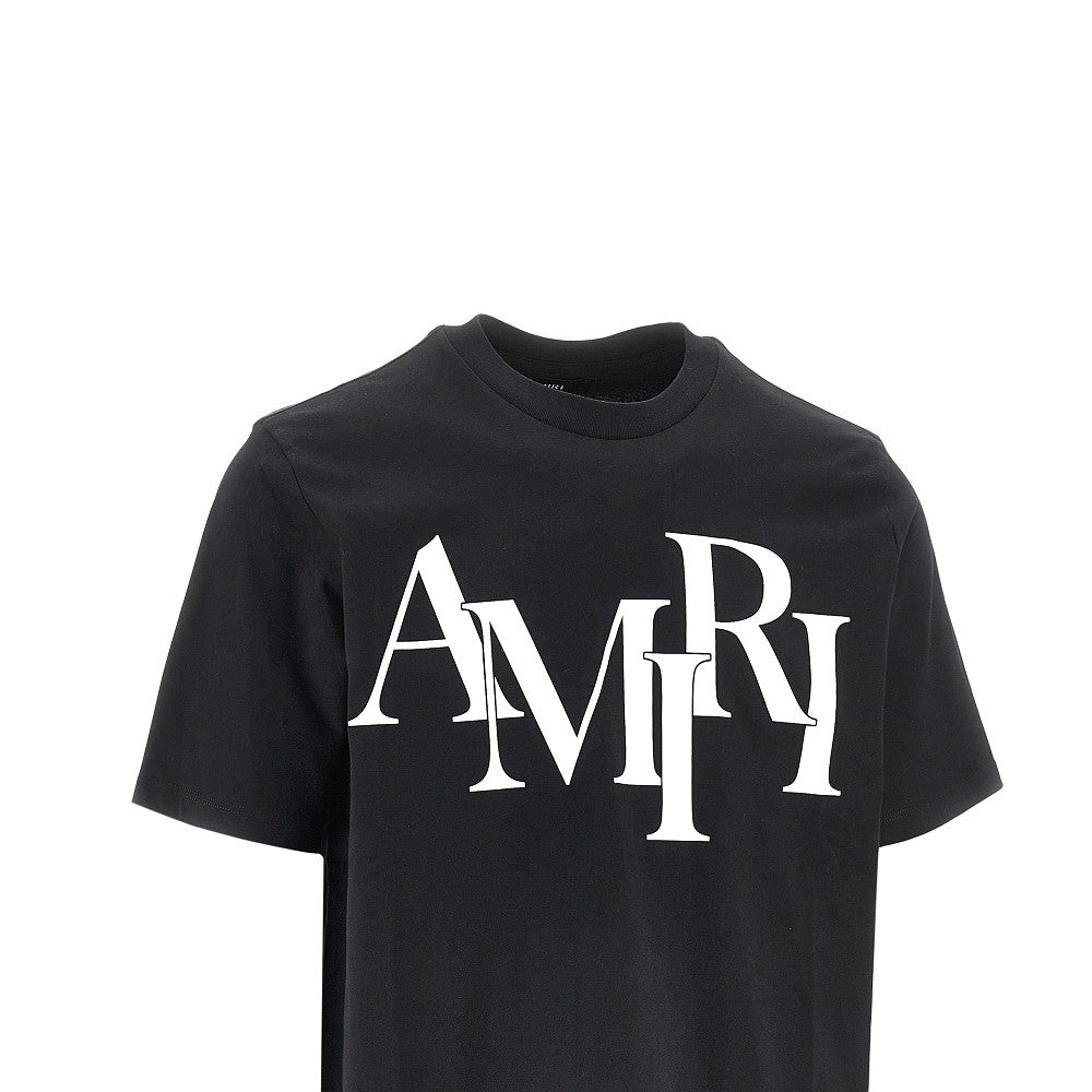 T-shirt con stampa 'Staggered Logo'