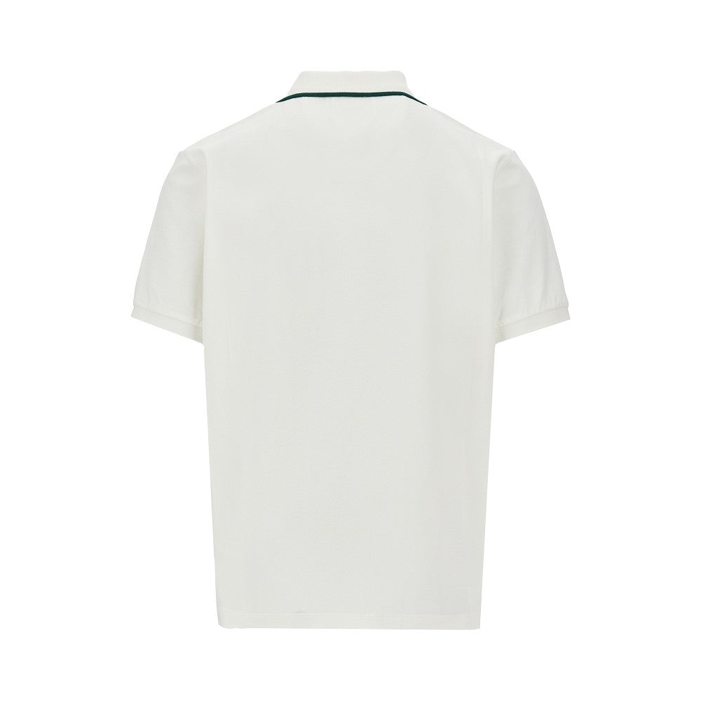 Tennis patch 'Charles' piquet polo shirt