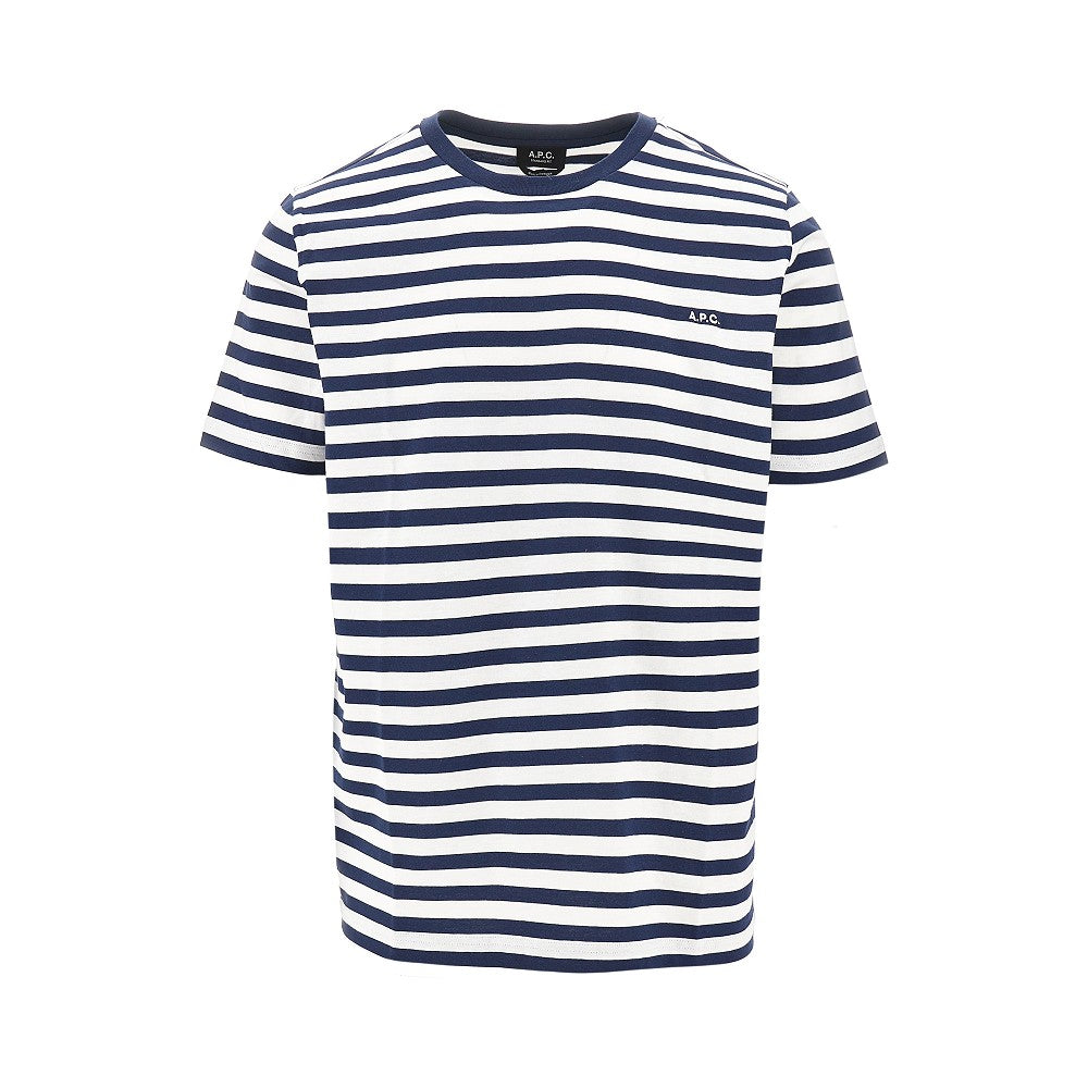 Organic cotton t-shirt with striped motif