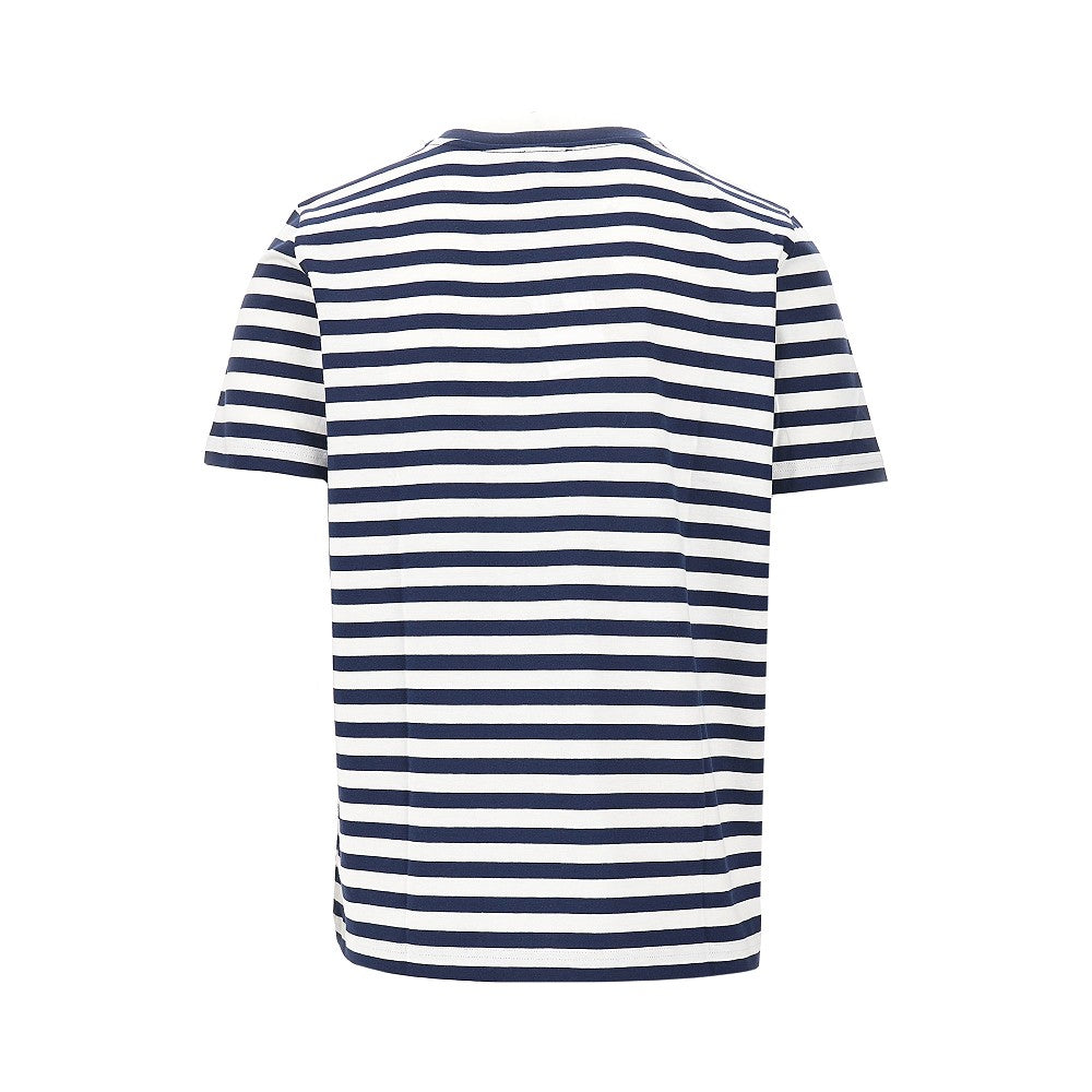 Organic cotton t-shirt with striped motif