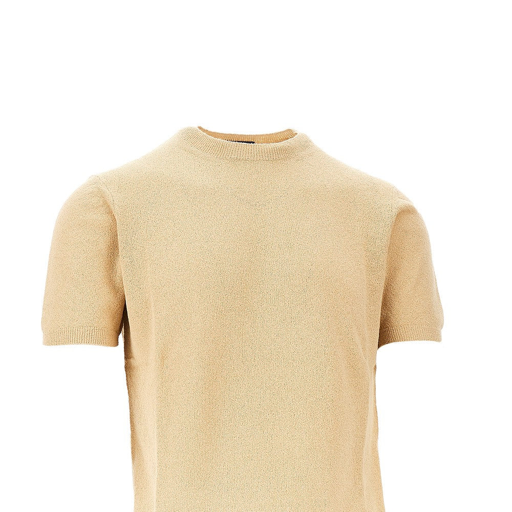 T-shirt in maglia effetto spugna